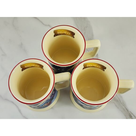 Christmas The Polar Express Coffee Mug Tea Cup 16oz Warner Bros 4 1/4" 3D x3 - Picture 16 of 16